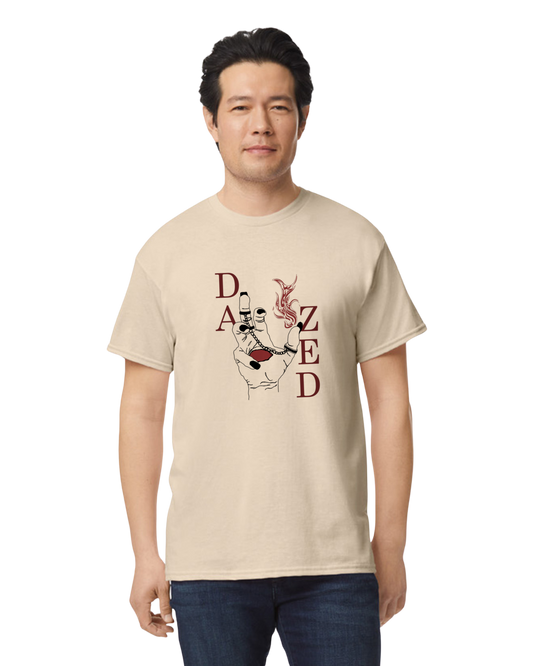DAZED Short Sleeve T Shirt Flaming Hand